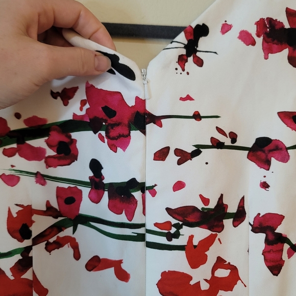 •DAVID MEISTER• floral stretch sleeveless sheath dress - Picture 6 of 8